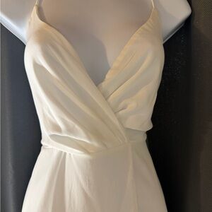 Iris Strapless Cream Dress